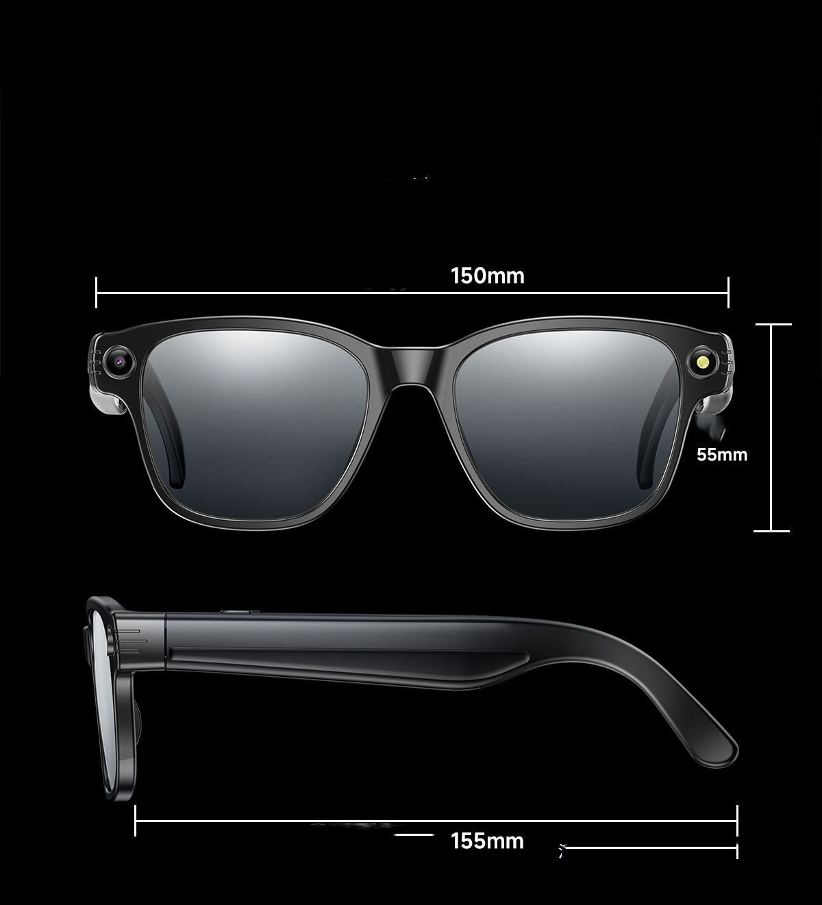  L801 Smart Photo Glasses 8 Million Pixels AI Translation
